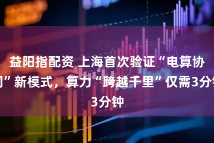 益阳指配资 上海首次验证“电算协同”新模式，算力“跨越千里”仅需3分钟