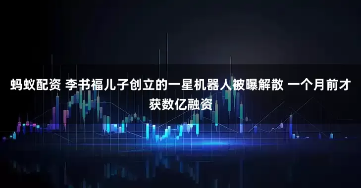 蚂蚁配资 李书福儿子创立的一星机器人被曝解散 一个月前才获数亿融资